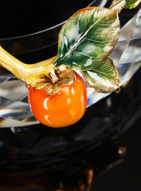 玻璃水晶烟灰缸家用客厅现代酒店会所创意装饰办公室轻奢灰杠