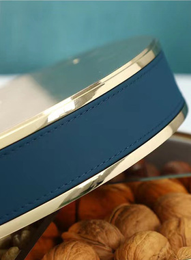 干果收纳盒客厅茶几坚果糖果盒轻奢干果盒带盖家用零食盒瓜子盘