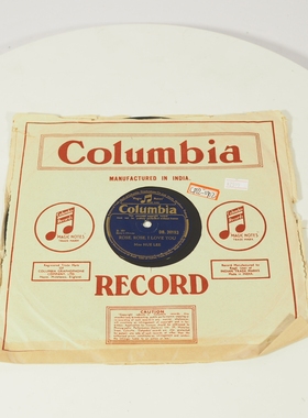 哥伦比亚78转胶木玫瑰唱片
