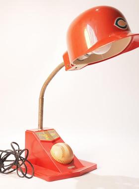 装饰摆件中古日本头盔台灯