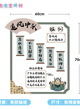 小雪儒家孔子班级文化国学贴纸