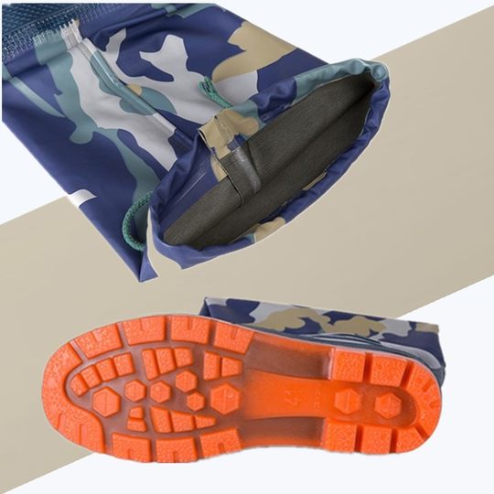 Waterproof shoes, rain boots, non-slip fishing rain boots, long boots