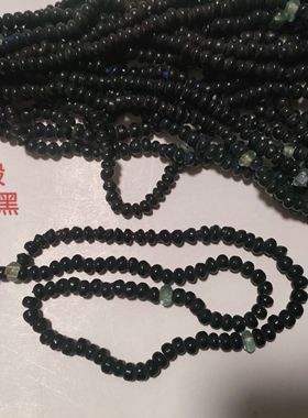 黑色系列琉璃4-6mm30个珠子