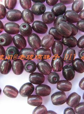 diy紫色手链琉璃珠
