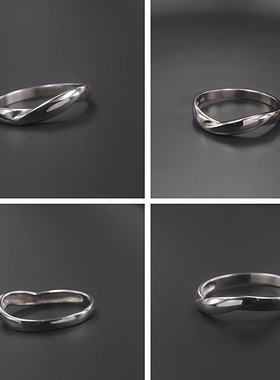 925纯银设计师戒指支持刻字