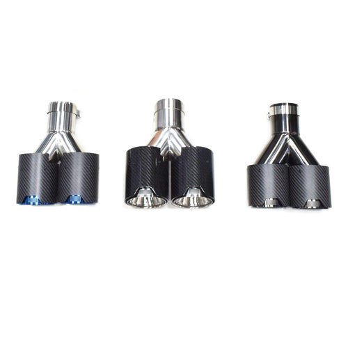 热卖适用X3X4X5Z4宝马5系535四出碳纤维排气尾喉改装不锈钢m标嘴 - 图3