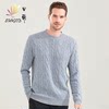 Off-season clearance men's crew neck cashmere sweater