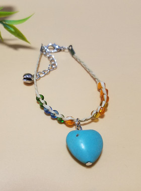 旅游景点拉菲草波西米亚风手链