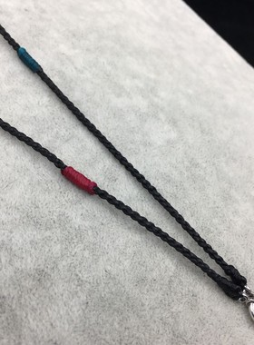 原创纯银万能弹簧扣多色佛牌链