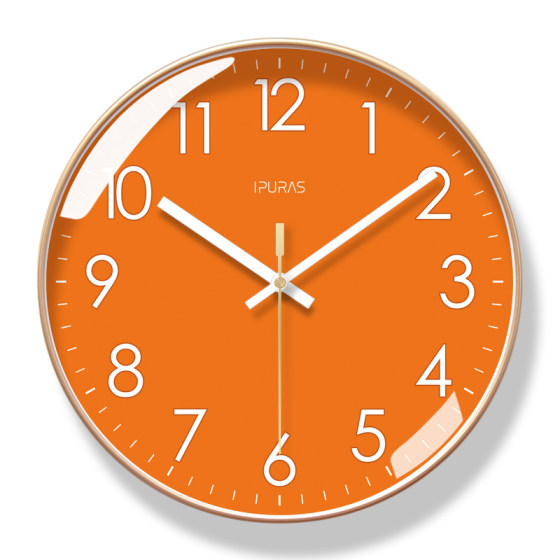 Silent Scan Second Ypra Simple Living Room Wall Clock