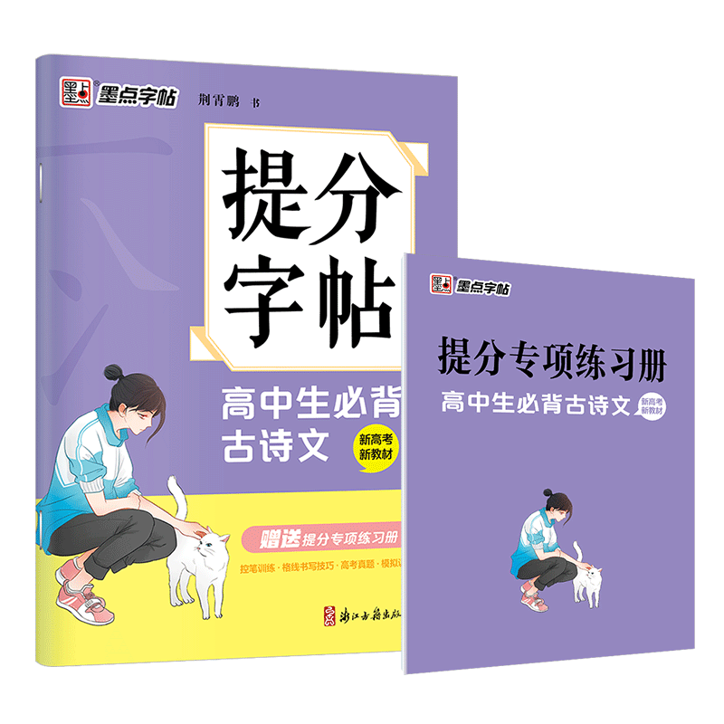 版墨点字帖提分字帖高中生古诗文 新教材 高一高二高三通用 语文同步字帖 提分专项强化训练高中语文书法练字资料新高考 - 图3