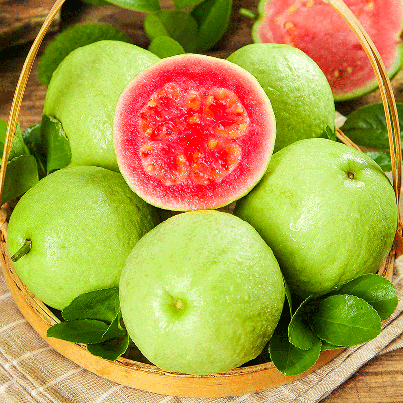 福建漳州红心芭乐软糯番石榴西瓜红新鲜水果当季整箱5斤鸡屎果,淘宝优惠券,粉丝福利购,淘宝优惠卷