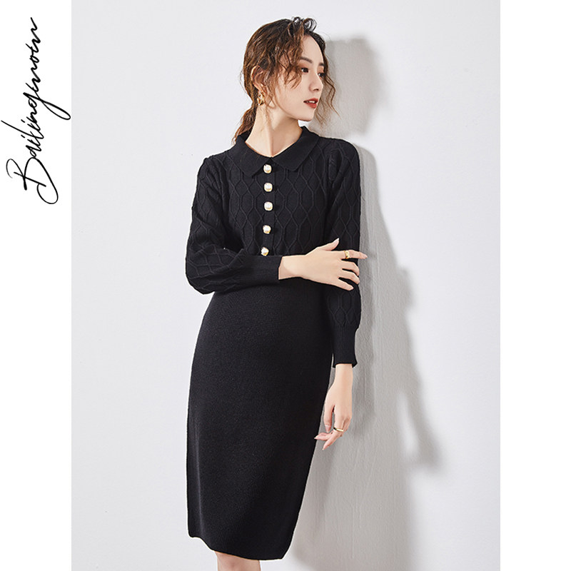 孕妇秋装2020年新款秋季时尚连衣裙 百伶妈妈连衣裙