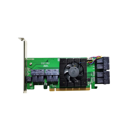 火箭 HighPoint SSD7180 8通道PCIe 3.0 X16 NVMe 阵列卡 扩展卡 含税 - 图1