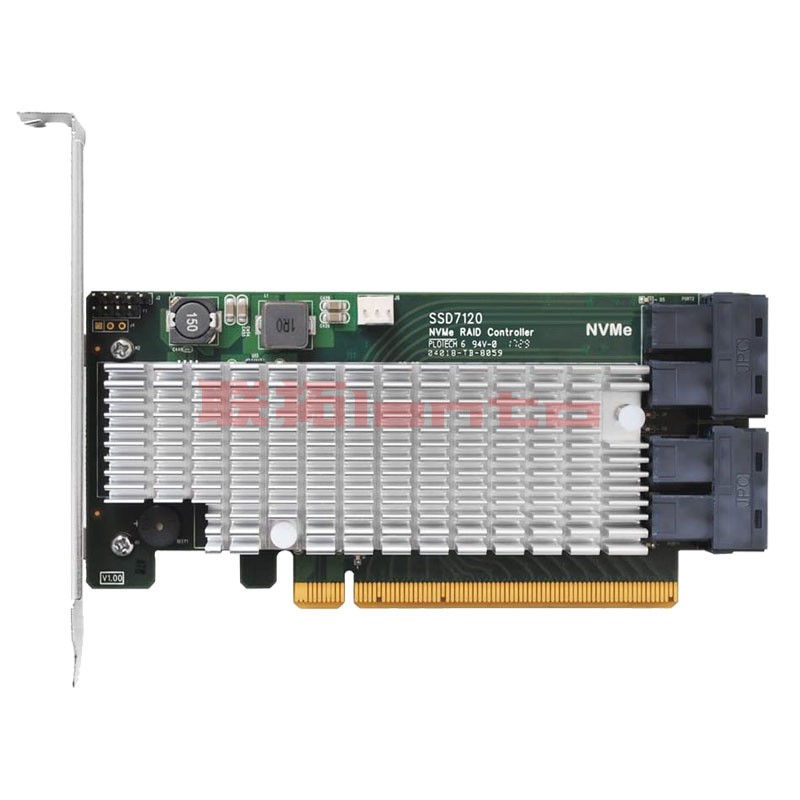 火箭 Highpoint SSD7120 U.2 NVMe SSD PCIe3.0x16 RAID5阵列卡 - 图2