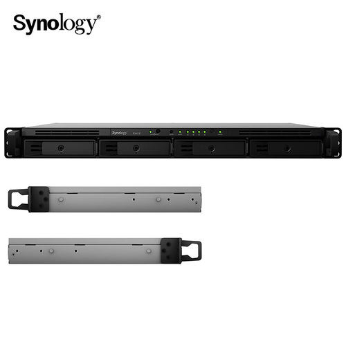 群晖/Synology RX418 RX415升级机架式NAS网络存储服务器扩展柜 4槽 1U机架式扩充适用于 1U RackStation-图3