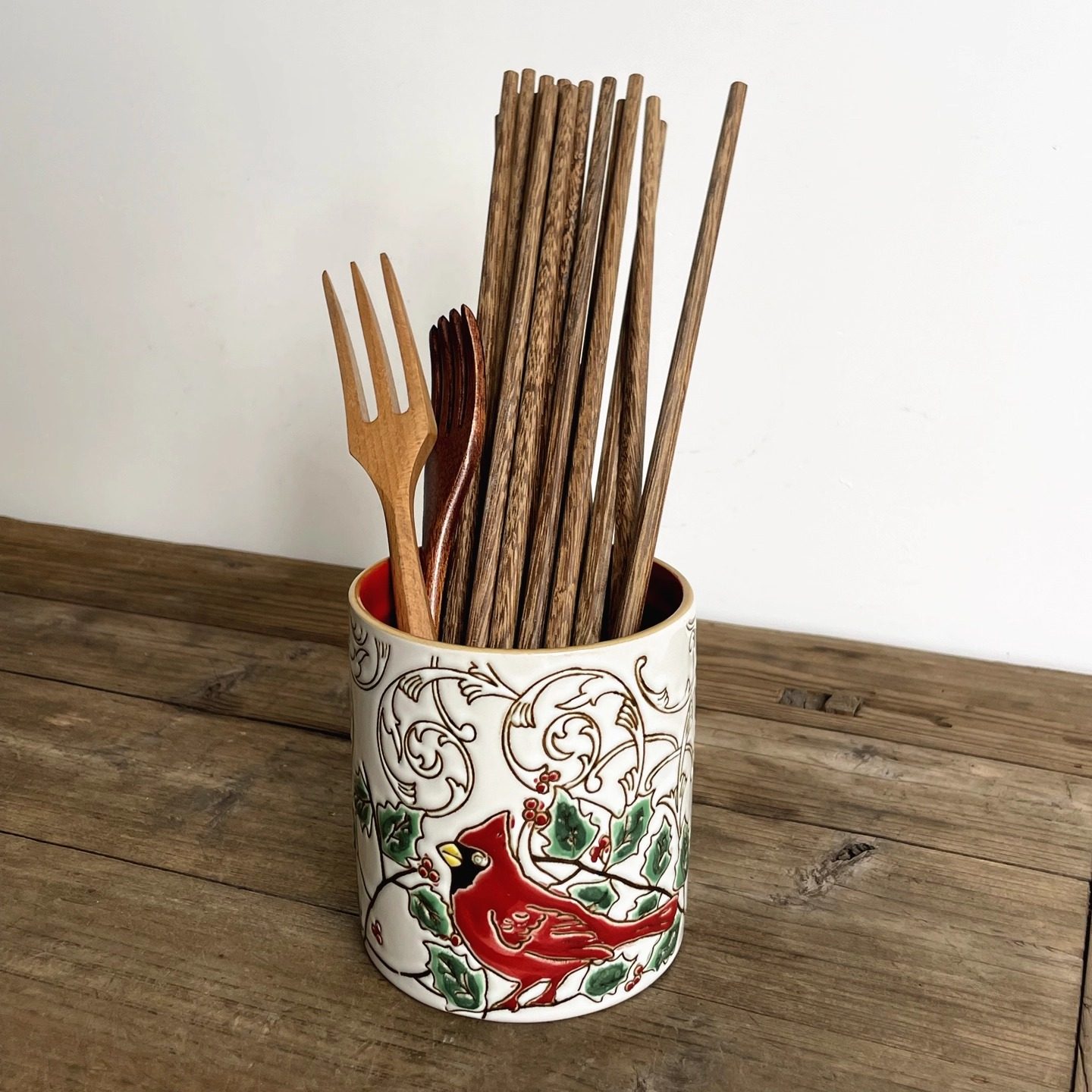 鹦鹉筒陶瓷筷子筒笔筒复古收纳筒工具筒创意架子餐具笼插花多肉盆,淘宝优惠券,粉丝福利购,淘宝优惠卷