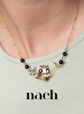 【官方授权】NACH娜趣26秋冬童话森林爱情鸟红莓树枝彩色花朵项链