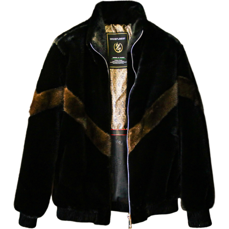 性价比高！黑金石墨烯内里！冬锁温保暖仿貂绒大衣男皮草外套H937,淘宝优惠券,粉丝福利购,淘宝优惠卷