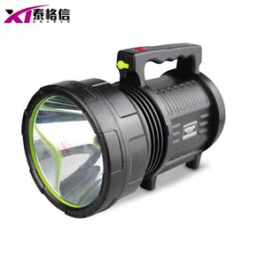 泰格信 充电手电筒强光LED超亮远射打猎户外应急探照灯手提灯巡逻
