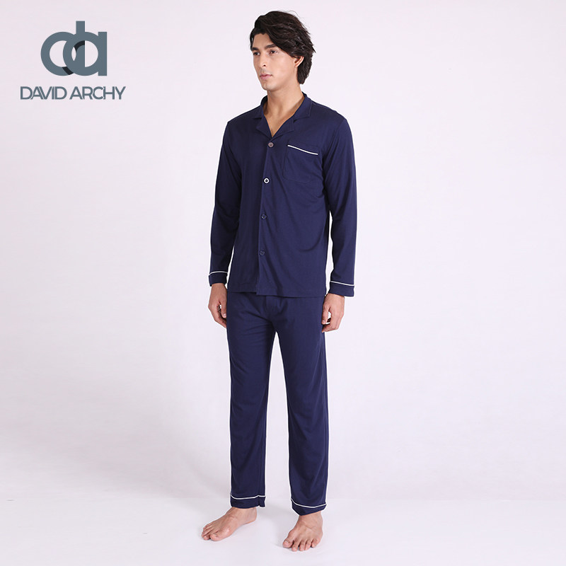 davidarchy棉开胸家居套装秋季睡衣 davidarchy睡衣/家居服套装