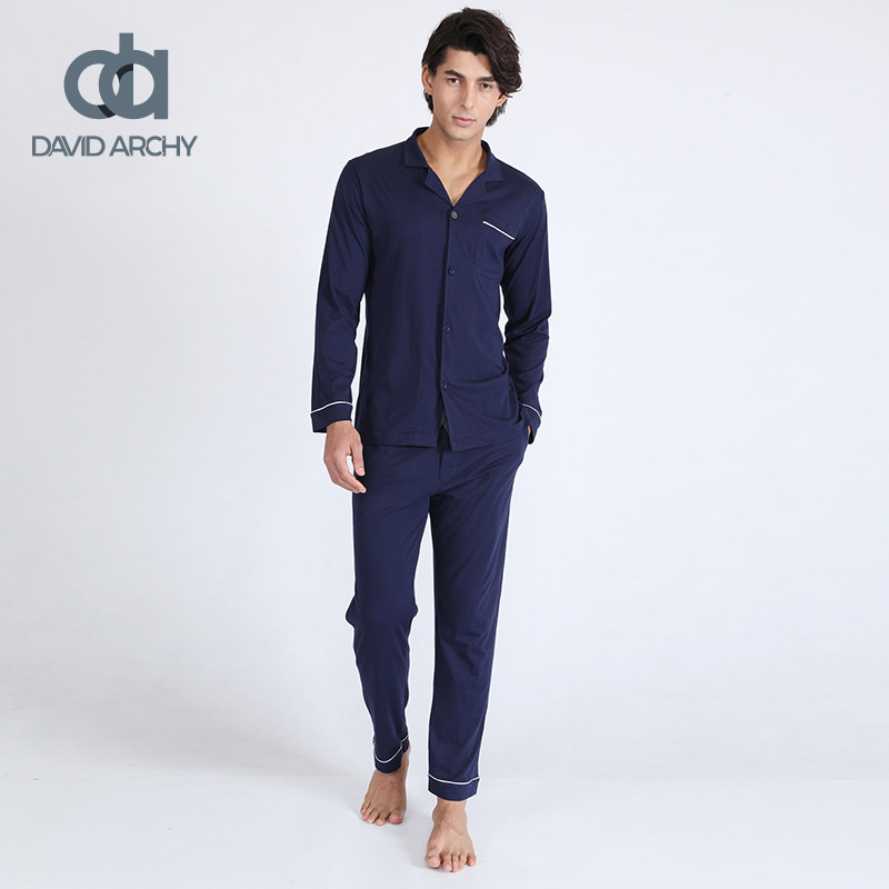 davidarchy棉开胸家居套装秋季睡衣 davidarchy睡衣/家居服套装