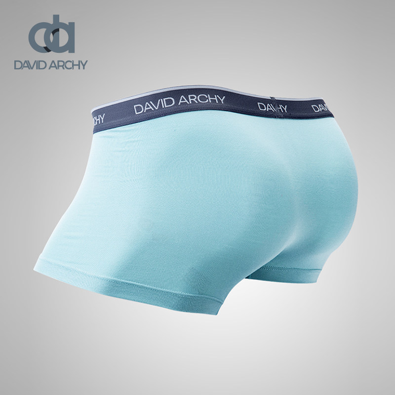 davidarchy冰丝男士夏季无痕平角裤 davidarchy内裤