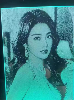 锤子画玻璃画琉璃画像定制真人照片生日礼物情人节高级感送女朋友
