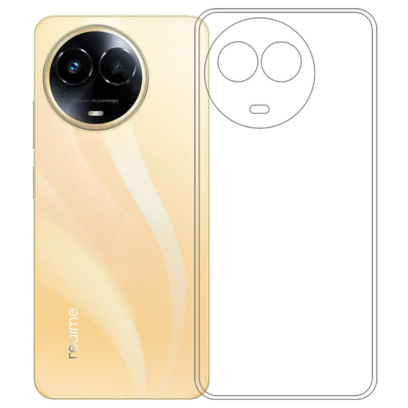 Suitable for Realme 11 5G Vietnam version special model mobile phone case Realme 11 5G international version anti-fall Realme 11 5G foreign version white Indian version wear-resistant anti-fall silicone case soft