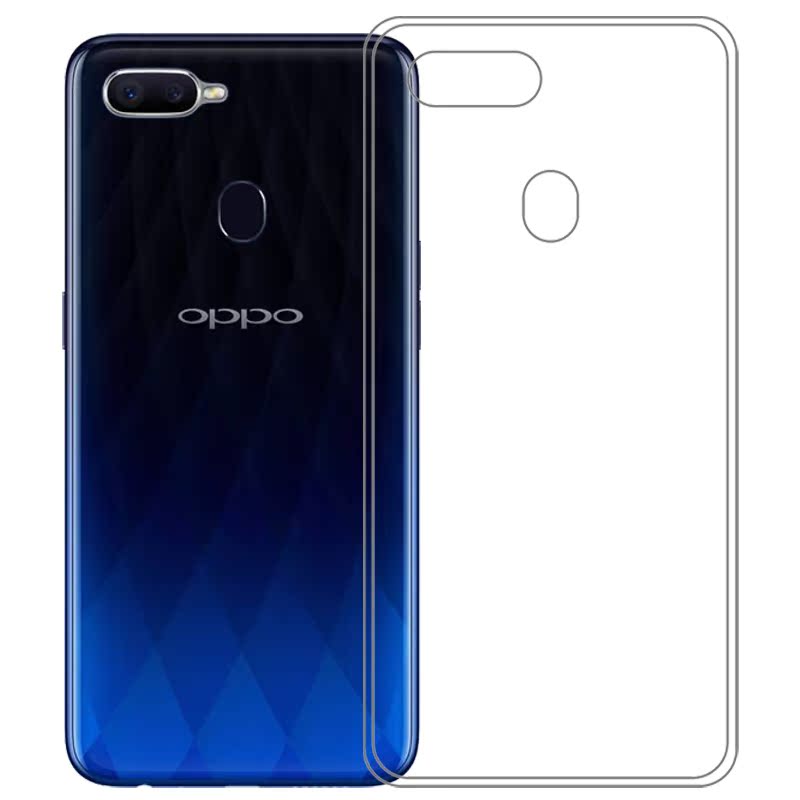 适用于OPPO F9 Pro水晶硅胶壳手机套CPH1823专用保护壳透明套轻薄塑料胶质软外壳合身百搭薄壳隐形防摔电话套-图2