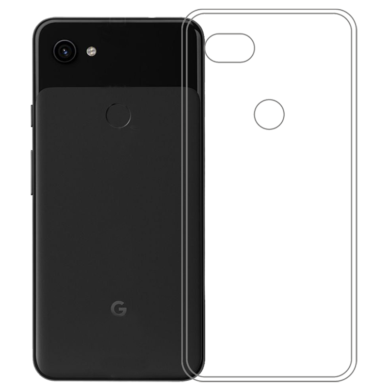 适用于谷歌Google Pixel 3 XL Lite手机专用硅胶透明软壳保护套轻柔韧度防摔防掉落大孔水清护镜头后盖薄透白 - 图3