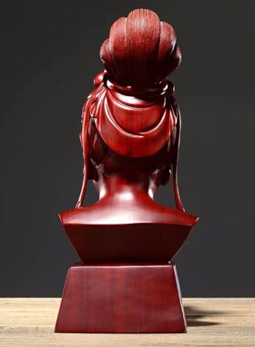 红花梨摆件家居客厅书房观音佛像