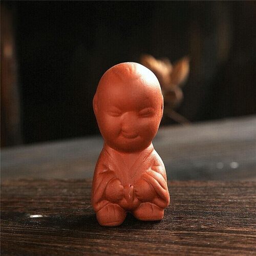 紫砂尿童可爱尿娃娃童子喷水茶宠玩蜡笔小新一休三毛带帽小新八戒 - 图2