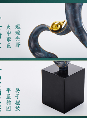 宋式美学禅意风摆件客厅玄关装饰