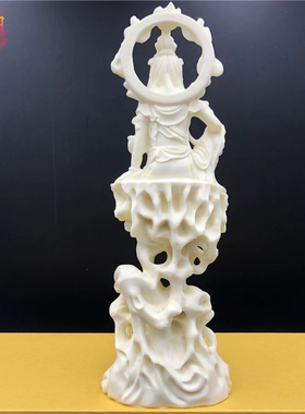 象牙果火焰观自在佛像摆件家居
