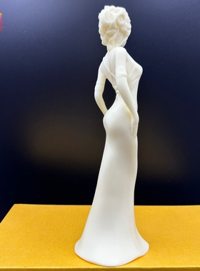 象牙果古典美女摆件现代女性手把件家居客厅饰品博古架工艺品送礼