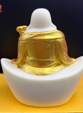 象牙果元宝弥勒佛笑佛汽车摆件如意弥勒家居送礼工艺品保平安开业