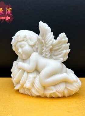 象牙果天使女孩摆件玫瑰小女孩家居车载工艺装饰品送女友生日礼物