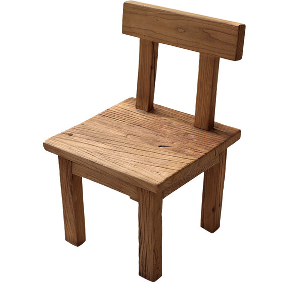 Decorative stool with retro aged mortise and tenon structure Chinese teahouse