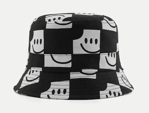 VANS Мужчины и женщины OTW запустить совместную рыбаку для рыбака улыбка лица красивой черно -белой персонализированной бочкой Vn000Evzcaf