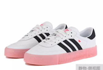 Adidas阿迪达斯休闲鞋三叶草SAMBA ROSE女子厚底运动鞋EF4965-图3