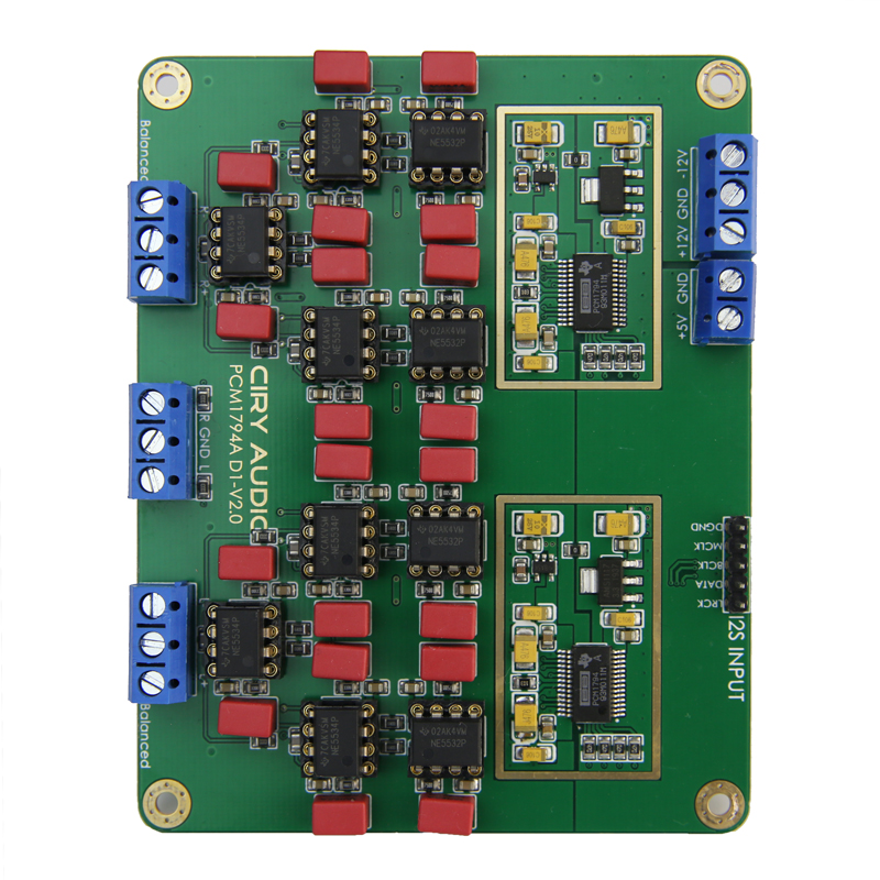 Y3并联双PCM1794A解码板DAC镀金版HiFi发烧24Bit 192kHz-图3