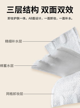 屈臣氏方形化妆棉袋装270片厚款