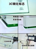 Washroom Toilet Tempered Glass Shelve Glass Shelve Mirror Front Wall-mounted Monolayer Contained 30CM80CM Bathroom