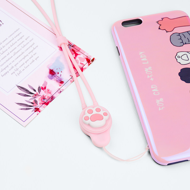 可拆卸手机挂绳卡通挂脖手机壳防摔防丢防掉绳长短软女款指环通用,淘宝优惠券,粉丝福利购,淘宝优惠卷