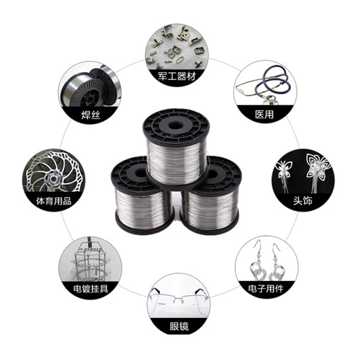 钛丝 纯钛丝 ta2钛线 钛丝盘 0.5 0.8 1-4mm 钛线TC4钛棒 纯钛丝 - 图1