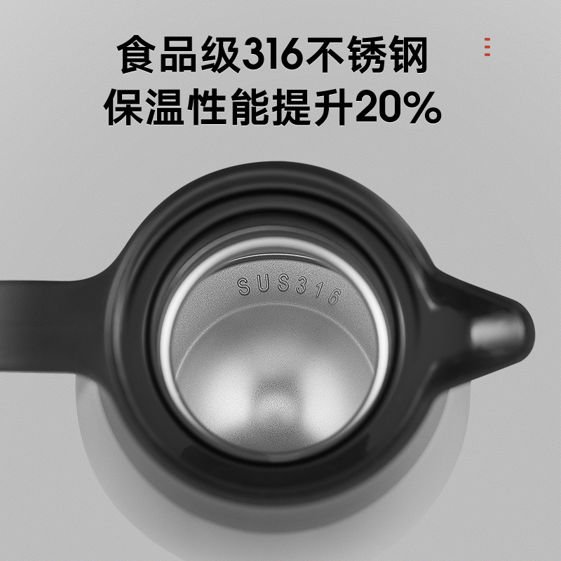 德国simelo保温壶家用高档便携大容量316不锈钢暖水壶保温水壶2L. - 图3