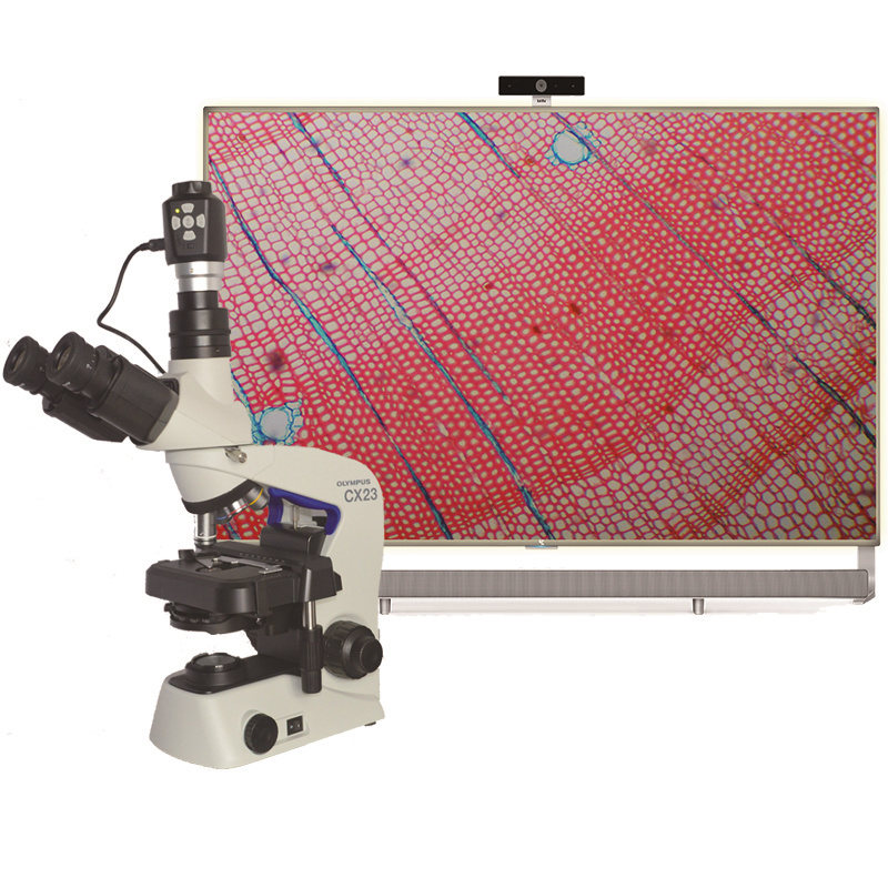 奥林巴斯CX23三目生物显微镜可接CCD相机宠物医院可选连接WiFi-图2