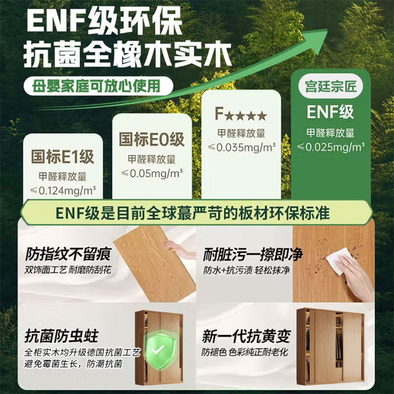 全实木衣柜原木橡木衣橱家用卧室推拉门全实木小户型工厂定制衣柜,淘宝优惠券,粉丝福利购,淘宝优惠卷