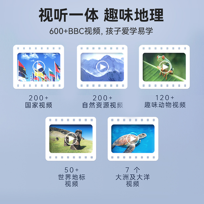 伟易达视听百科地球仪点触发声儿童地理启蒙玩具AR点读早教机教具